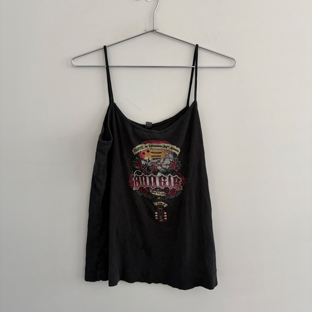 District ABATE of Illinois 34th Annual Boogie 2014 Graphic Cami Tank Top Black S